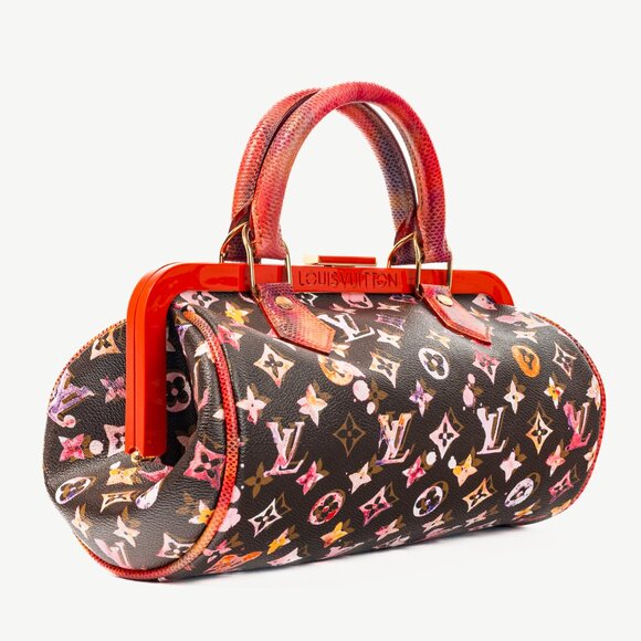 Louis Vuitton x Richard Prince SS/08 Runway Papillon Frame Watercolor Bag - Picture 2 of 12